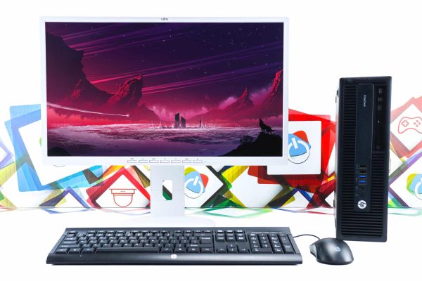 Office uredski set HP 800 G2 SFF + Fujitsu B24-8TE PRO 24''
