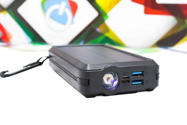 Solarni Power Bank Psooo PS-158 20000mAh sa LED svjetiljkom - Slika 3