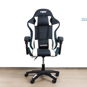 Gaming stolica MAX crno-bijela sa RGB osvjetljenjem