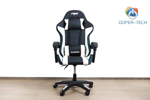 Gaming stolica MAX crno-bijela sa RGB osvjetljenjem