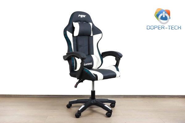 Gaming stolica MAX crno-bijela sa RGB osvjetljenjem - Slika 3