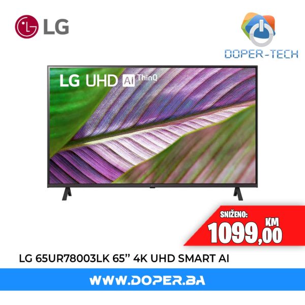 TV LG UR78 65'' UHD 4K Smart GRATIS fiksni nosač