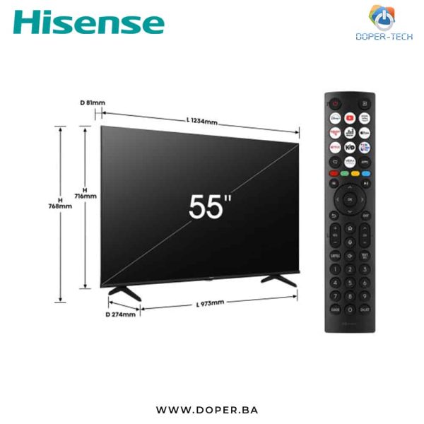 TV Hisense 55E7NQ 55'' QLED UHD Smart - Slika 2