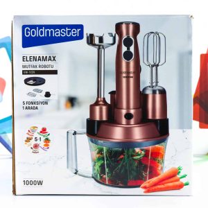 Mikser štapni sa posudom 5u1 Goldmaster GM-7239G 1000W
