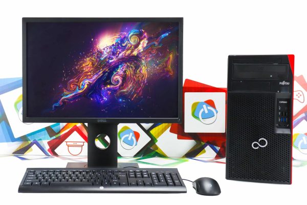 Office uredski set Fujitsu P758 + DELL P2217f 22"