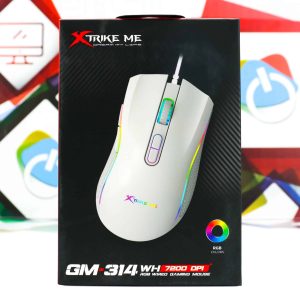 Gaming miš Xtrike Me GM-314 White RGB 7200dpi