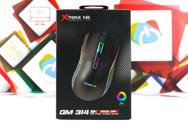Gaming miš Xtrike Me GM-314 Black RGB 7200dpi