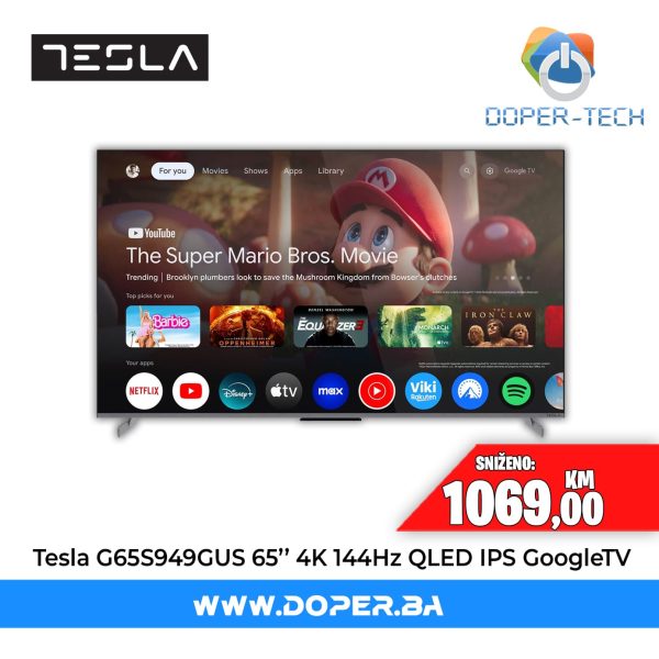 TV Tesla G65S949GUS 65'' 4K UHD QLED Smart GoogleTV