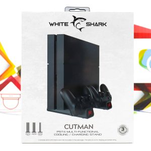 Rashladni stalak + punjač za joystick White Shark Cutman