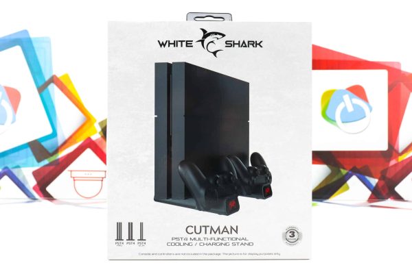 Rashladni stalak + punjač za joystick White Shark Cutman