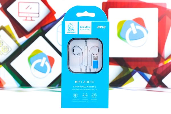 Slušalice Denmen DR10 stereo earphones lightning