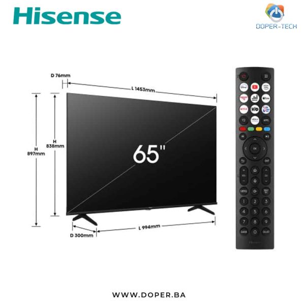 TV Hisense 65E7NQ 65'' QLED 4K UHD Smart - Slika 2