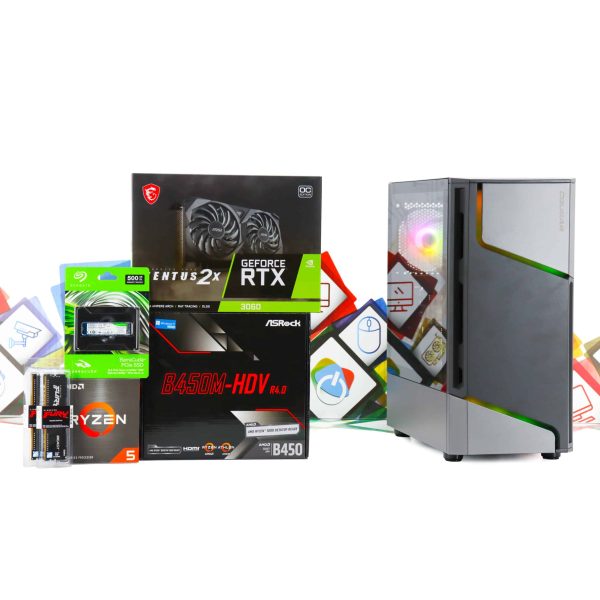 Gaming PC Cougar MX360-08 R5 5600X RTX 3060 12GB 500GB SSD 16GB DDR4