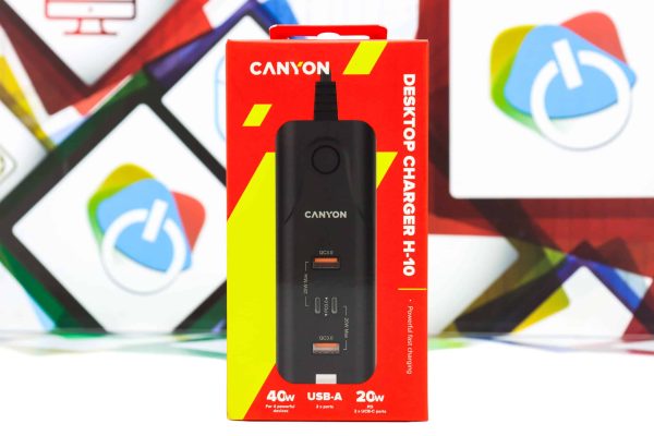 Kućni stolni punjač Canyon Desktop Charger H-10 40W