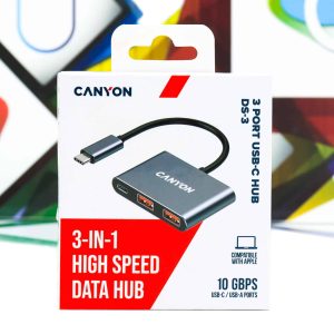 Multiport Hub Canyon DS-3 3in1 USB-C