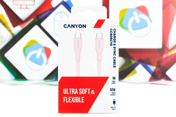 Kabal USB-C na USB-C Canyon CC60SC10 1m