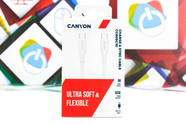 Kabal USB-C na USB-C Canyon CC60SC10 1m