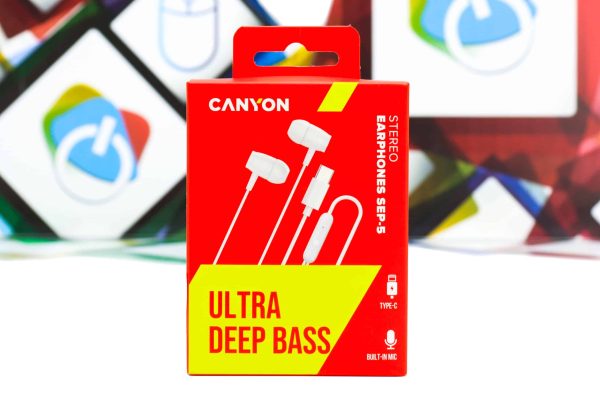 Slušalice Canyon SEP-5 CNS-CEP5W stereo earphones