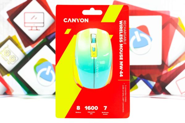Miš bežični Canyon MW-44 WiFi BT RGB