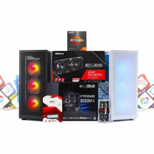 Gaming PC Cougar MX220-02 R5 5500 RX 6600 1TB SSD 16GB DDR4