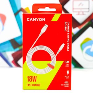 Kabal USB-A na USB-C Canyon AC18SC 1.2m