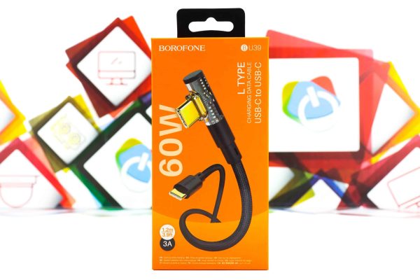 USB-C na USB-C kabal Borofone BU39 60W 1,2m pleteni