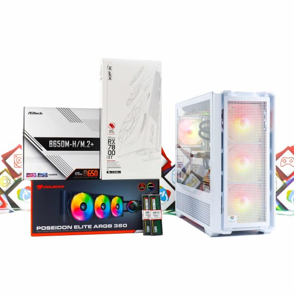 Gaming PC Cougar MX600-13 R5 7600X RX 7800 XT 1TB SSD 32GB DDR5