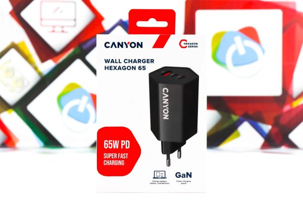 Kućni punjač Canyon Wall Charger Hexagon 65W