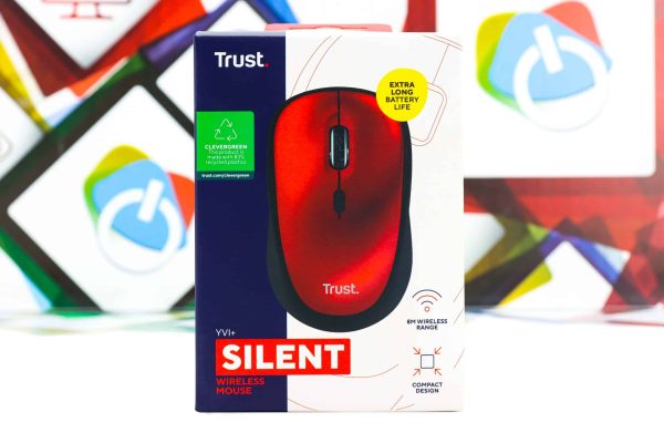 Miš bežični Trust YVI+ Silent 1600dpi crveni
