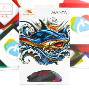 Gaming miš Barracuda Manta 12800dpi BGM-041 Black RGB