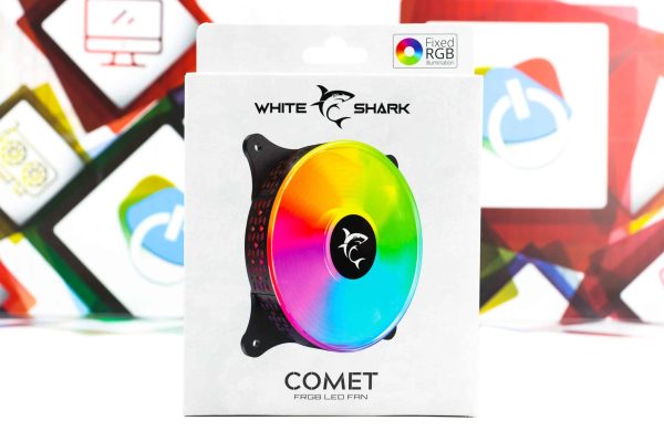 Cooler za kućište White Shark Comet FRGB LED 120mm