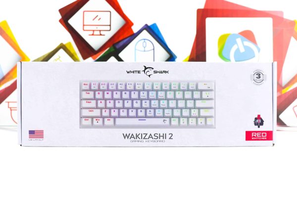 Gaming tipkovnica White Shark Wakizashi 2 red switch bijela