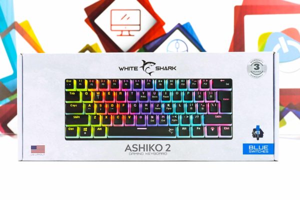 Gaming tipkovnica White Shark Ashiko 2 blue switch crna