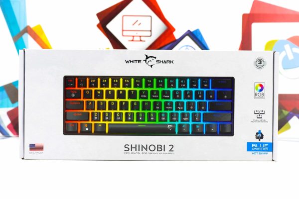 Gaming tipkovnica White Shark Shinobi 2 blue switch crna