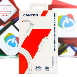 Kabal USB-C na USB-C Canyon UC-42 2m 240W