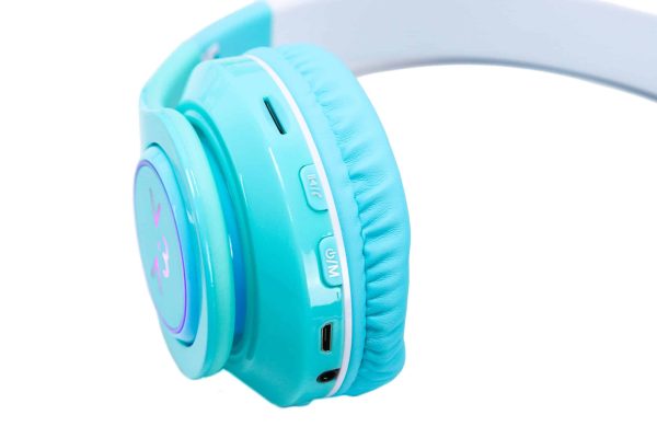 Slušalice bežične QYS-130 zelene sa RGB LED osvjetljenjem - Slika 9