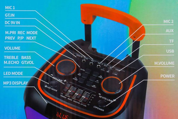 Karaoke bežični zvučnik sa mikrofonom NDR-1097 - Slika 2