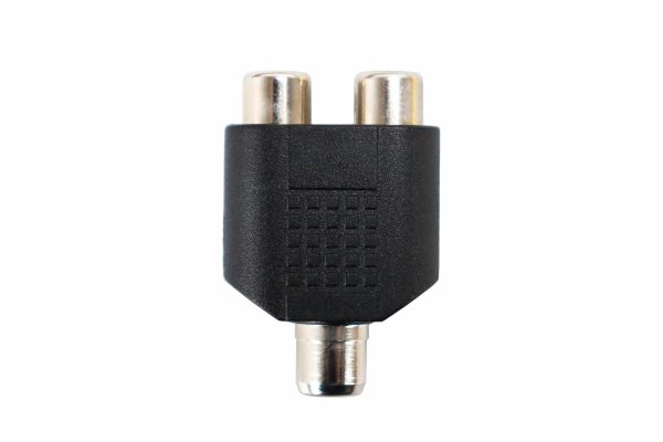 Konektor RCA ženski na 2x RCA ženski