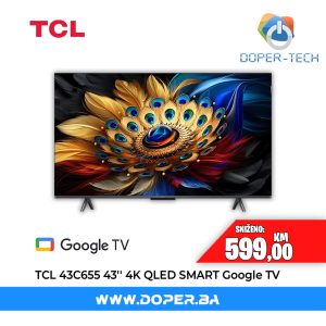 TV TCL 43C655 43'' QLED 4K UHD Smart Google TV
