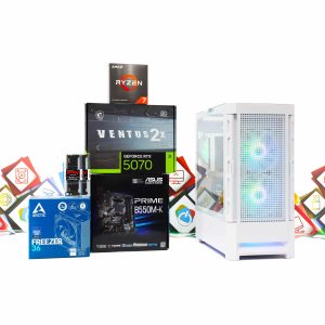 Gaming PC Cougar AirFace W-04 R7 5700X RTX 5070 1TB SSD 32GB DDR4