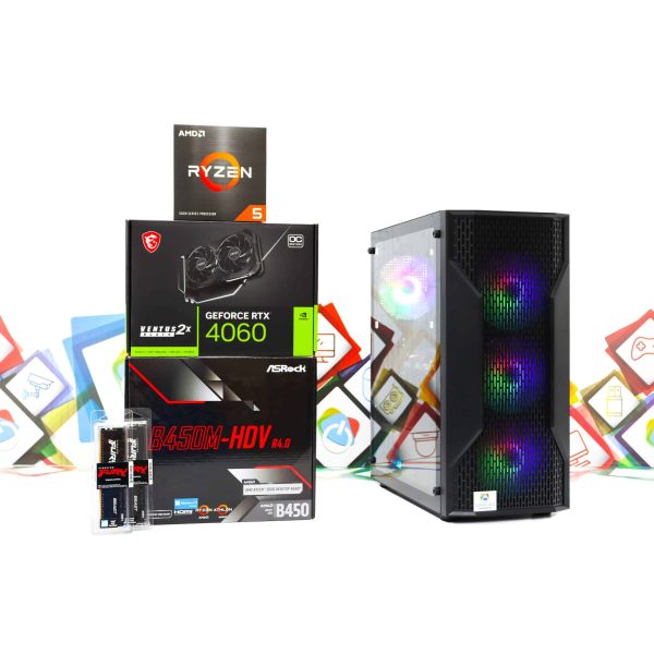 Gaming PC Cougar MX110-01 R5 5600X RTX 4060 1TB SSD 16GB DDR4