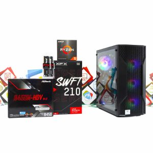 Gaming PC Cougar MX110-02 R5 5600 RX 7600 500GB SSD 16GB DDR4