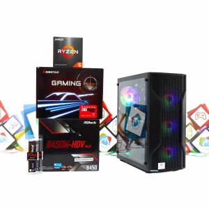 Gaming PC Cougar MX110-03 R5 5600 RX 580 500GB SSD 16GB DDR4