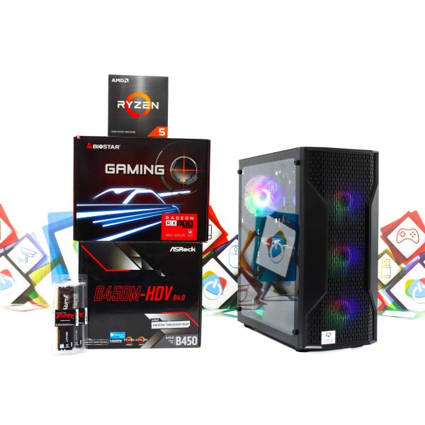 Gaming PC Cougar MX110-03 R5 5600 RX 580 500GB SSD 16GB DDR4