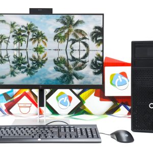 Office uredski set Fujitsu P557 Tower + HP E24d G4 24"