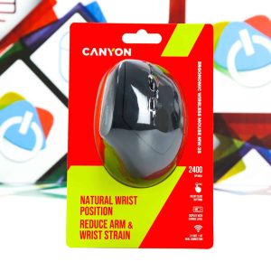 Miš bežični ergonomski Canyon MW-25 CNS-CMSW25 crni
