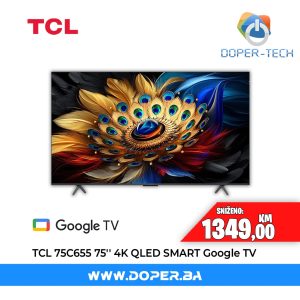 TV TCL 75C655 75'' QLED 4K UHD Smart Google TV