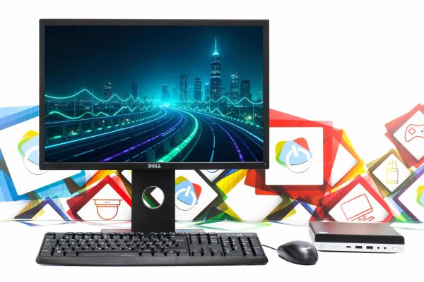 Office uredski set HP 800 G3 Mini + Dell P2217 22''