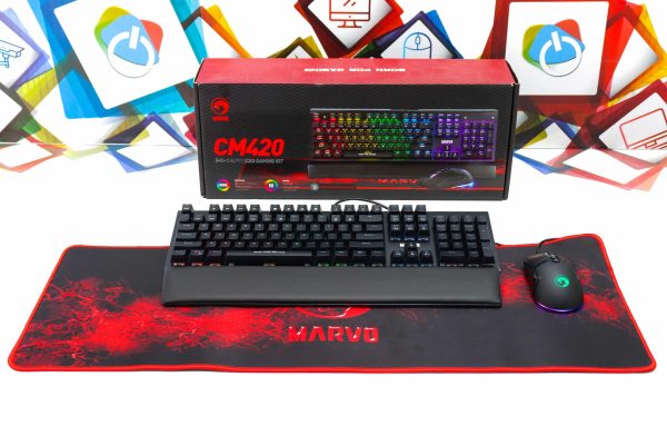Set tipkovnica miš podloga Marvo CM420 3u1