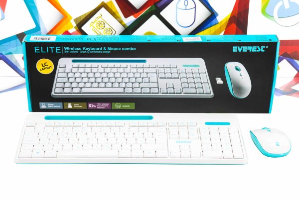 Office bežični set miš tipkovnica Everest Elite KM-6388